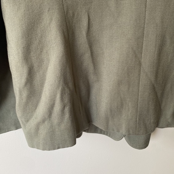 Vintage Evan Picone sage green linen blend blazer - Picture 8 of 15